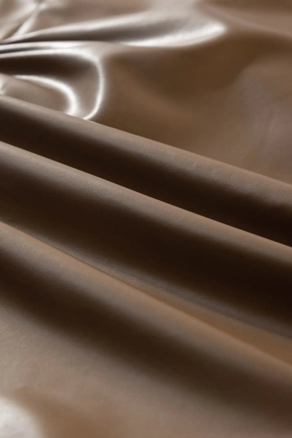 Coffee Bowknot Faux Leather Mini Skirt - Love Salve